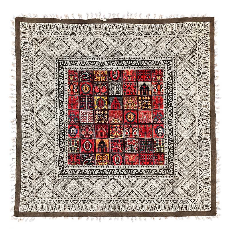 سفره قلمکاری مخمل مدل گلیم